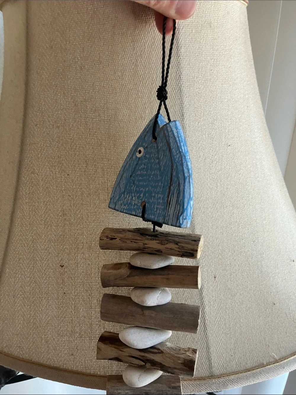 Decorative Blue Fish Hanging Ornament for Aquatic-Themed Décor